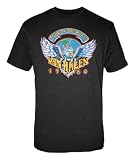 FEA Men's Van Halen 1984 Tour Of The World Mens Tee,Black,Large