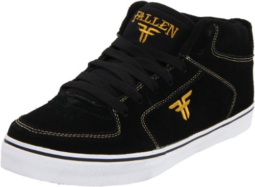 Fallen Chief Mid 23818002, Herren Sportschuhe - Skateboarding, Schwarz (Black/Mustard), EU 40.5 (US 8)