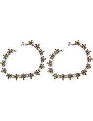 Faceted Peridot Anklets - Sterling Silver