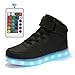 AFFINEST LED Light Up Shoes High Top Fashion Sneakers For Kids Boys Girls