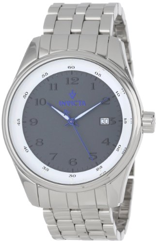 Invicta Men's 12187 Vintage Dark Grey Dial Stainless Steel Watch