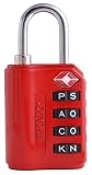 Wordlock LL-206-RD 4-Dial Luggage Lock, Red