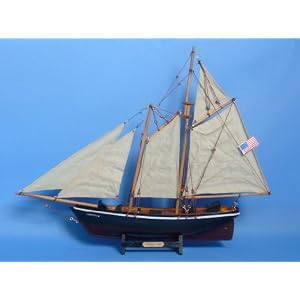 America 20 Model Sailboat - Already Built Not a Kit - Wooden Sail Boat Replica Model... by 
