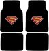 Search : A Set of 4 Universal Fit Plush Carpet Floor Mats for Cars / Trucks - Superman Classic Shield