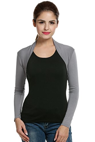 Meaneor Women's Long Sleeve Bolero Shrug