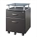 TECHNI MOBILI Seguro Mobile 2 Drawer File Pedestal in Graphite