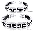 His and Hers Stainless Steel 8.5 Inch and 7.5 inch Bracelets
