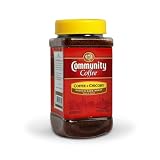 Community Coffee Coffee and Chicory, Medium Dark Roast, 7-Ounce Jars (Pack of 4)