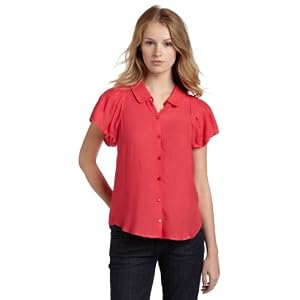 BCBGeneration Ladies Flutter Sleeve Top