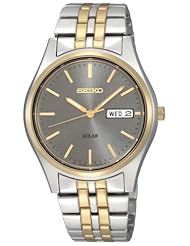Seiko SNE042 Two Tone Solar Charcoal