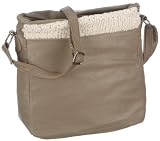 Contempo 7602, Damen Umh&auml;ngetaschen, Grau (taupe 17), 24x26x8 cm (B x H x T)