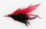 1oz Trolling Feather- Black/ Red