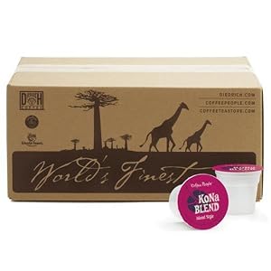 Coffee People Kona Blend, Extra Bold K-Cups for Keurig Brewers (Pack of 50)  [Amazon Frustration-Free Packaging]