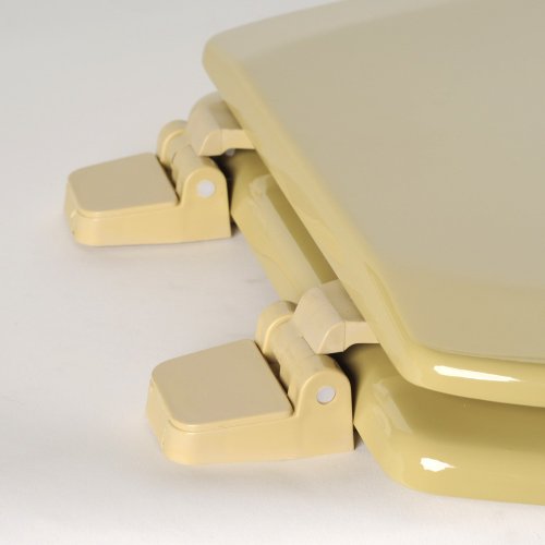 Comfort Seats C1B4R253 Deluxe Molded Wood Toilet Seat, Round, Harvest