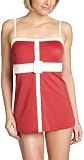 It Figures Women's I.F.® Belted Bandeau Swimdress