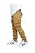 URBANJ MEN'S WHEAT TWILL DROP CROTCH JOGGER PANTS