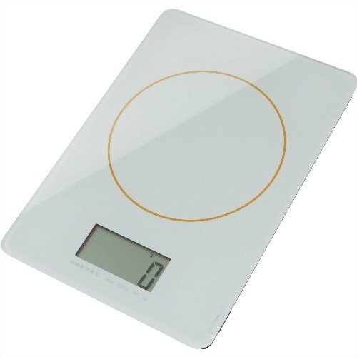 DRETEC ガラススケール 2kg 【薄さ17mmで収納便利】 ホワイト KS-241WT