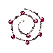 Ruby Necklace and Earrings Set