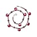 Ruby Necklace and Earrings Set