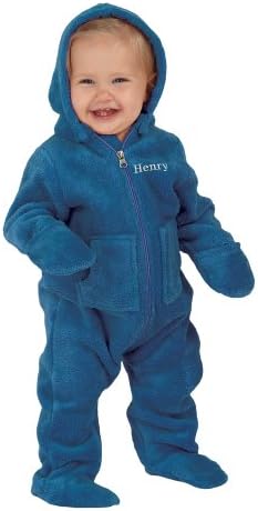 Hoodie Footie Fleece Bunting for Infants Unisex Ã¢â'¬â€œ Blue
