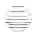 Daydream Society Frenchie Striped Large Paper Party Plates, Pack of 8, Ink Black