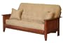 Big Tree Furniture Canterbury Full Size Futon Sofa Sleeper Set with 2 Matching Pillows