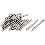 32mm Long M2.5x30mm Socket Head Cap Screws Hex Key Bolts 20 Pcs