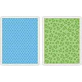 Sizzix Textured Impressions Embossing Folders 2PK - Dots & Flowers Set by Rachael Bright & E.L. Smith