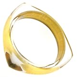 Triangle-Shaped Resin Bracelet w/24k Gold Foil by Charles Winston
