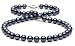 Jewelry : Black Akoya Pearl Necklace: 6.5mm, 18' AA+