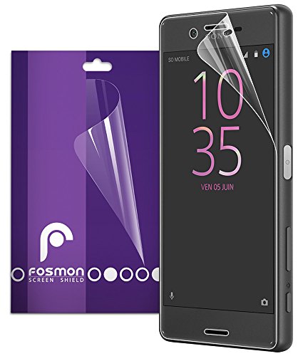 Xperia X Screen Protector, Fosmon [3-Pack] HD CLEAR [Japan 3H Hard Coating Film] Screen Protector Shield for Sony Xperia X