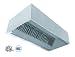 EconAir 11 ft. Wide Exhaust-Only Wall Canopy Hood with Built-in 3" Back Stand Off