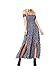 Women Summer Boho Off The Shoulder Long Maxi Casual Floral Dresses Slit Split