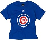 MLB Youth Chicago Cubs Team Logo S/S Tee (Royal, Large)