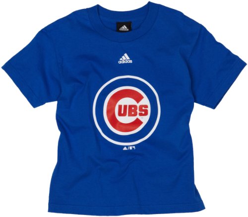 MLB Boys' Chicago Cubs Team Logo Short Sleeve Tee, Royal, Medium