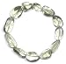 Jewelry : Lab Created Green Amethyst Plain Nugget Stretch Bracelet, 7"