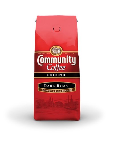 Community Coffee Ground Coffee, Dark Roast, 12-Ounce Bags (Pack of 3)