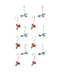 Lenox Chirp Shower Curtain Hooks, Set of 12