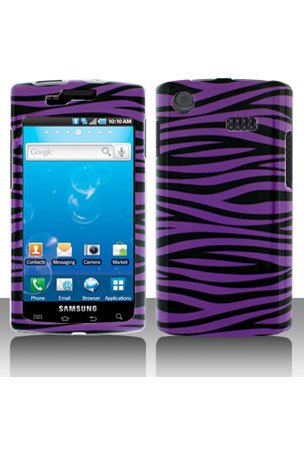 Samsung i897 Captivate Graphic Case – Purple/Black Zebra