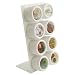 Lipper International 8-Canister See & Store on L-Stand - White