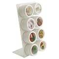 Lipper International 8-Canister See & Store on L-Stand - White
