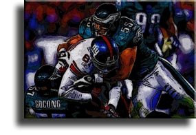 Completely Handpainted American Football Sport Painting, Custom Order FL4002, Oil on Canvas, with Option to Paint Jerry, Brett & Co. from Any Other Favorite Photograph or Picture, Unframed, Size 20