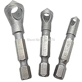 産業皿や バリ取り ツール クイック チェンジ六角シャンク 3-pc の セット穴countersinker プラスチック pcb木材カッター面取り ビット