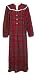  : Lanz of Salzlburg RED PLAID Womens Flannel Nightgown