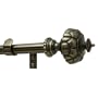 Levolor Rodeo Rod Set, Antique Brass, 1-Inch Diameter, 36 to 66-Inch Width