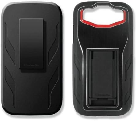 Bloutina Qmadix QM-HLSS3-SO Holster Shell Combo for Samsung S III - Holder - Retail Packaging - Black