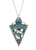 Miami Dolphins Chain Necklace & Pewter Pendant - NFL Football Fan Shop Sports Team Merchandise