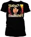 Jim Morrison The Doors Light My Fire Juniors T-shirt, Radio Days Officially Licensed The Doors Juniors Shirt , Large, Brown