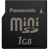 Panasonic miniSD 1GB Memory Card with card adapter included
