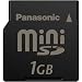 Panasonic miniSD 1GB Memory Card with card adapter included